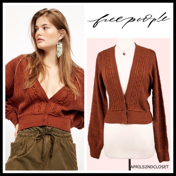 Free People Sweaters - FREE PEOPLE BOHO CARDI CROPPED CARDIGAN A2C